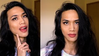 Quick and Easy Crossdressing Makeup Tutorial  MtF Makeup [upl. by Ennairac]