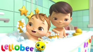 Bath Song  Boo Boo Kids  Nursery Rhymes amp Kids Songs  Lellobee [upl. by Akenom]