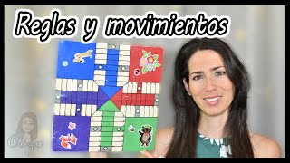 Movimientos y reglas del Parchís  2 dados  Superparchís  Parcheesi  Luisa [upl. by Apeed]