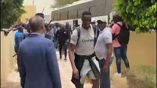 Arrivée des Lions à Nouakchott MauritanieSénégal [upl. by Elnar437]