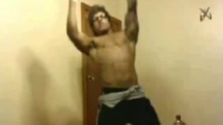 Zyzz muzz dancing amp peaking at home in his bedroom [upl. by Giavani218]