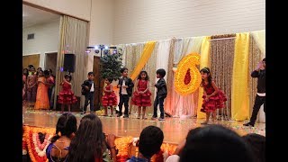 4 year old kids dance  Telugu medley songs [upl. by Ahsinotna]