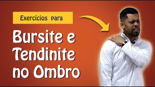 Exercícios para Dor no Ombro  Bursite e tendinite [upl. by Yesnik]