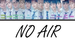 Color Coded Lyrics THE BOYZ 더보이즈  No Air HanRomEng [upl. by Ahsiuq]