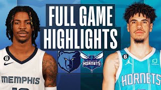 GRIZZLIES at HORNETS  FULL GAME HIGHLIGHTS  January 4 2023 [upl. by Duwad255]