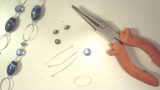 Assemblare una collana con catena metallica bijoux tutorial [upl. by Gottlieb]