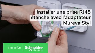 Comment installer une prise RJ45 étanche avec l’adaptateur Mureva Styl [upl. by Kos]