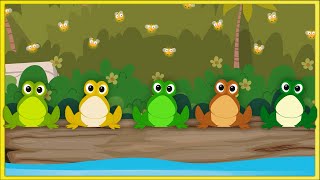 Five Little Speckled Frogs  Nursery Rhyme [upl. by Santiago]