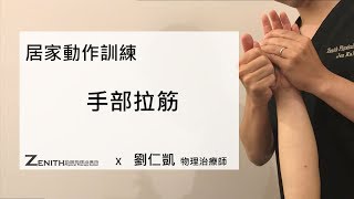 《 物理治療 X 中風與腦傷 》 居家復健  手部拉筋 （ By 物理治療師 劉仁凱 ） [upl. by Geminian]