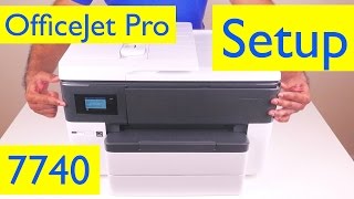 HP OfficeJet Pro 7740 Unboxing and Setup  Wireless Wide Format AllinOne Printer [upl. by Rhona]