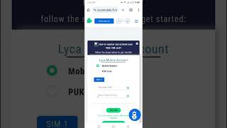 Activate LycaMobile Sim Card [upl. by Analla]