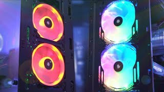 Corsair RGB Fan Review LL120 HD120 SP120 ML120 RGB Install [upl. by Fogg]