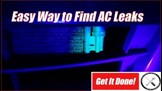 Finding an AC Leak Using UV Light and Dye [upl. by Maribelle679]