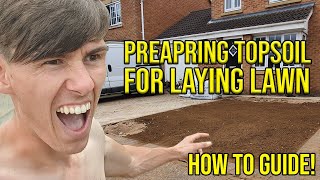 PREP amp LEVELING AN AREA TO LAY TURF HOW TO GUIDE [upl. by Franciskus]