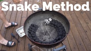 Snake Method in a Weber Grill [upl. by Ahsyad]