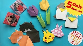 Best 5 Minute Crafts  5 Quick amp Easy Origami Projects  Easy Origami DIYs [upl. by Lunseth]