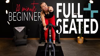 20 Minute FULL SEATED Beginner Indoor Cycling Workout [upl. by Lerual]