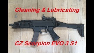 Cleaning amp Lubricating  CZ Scorpion EVO 3 S1 [upl. by Nitas567]