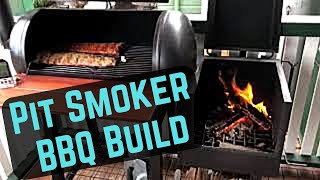 Offset Pit Smoker BBQ Build [upl. by Urdna]