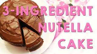 Nutella Cake  Peachy Bunny Bakes  YUM Desserts [upl. by Burr]