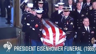 President Eisenhower State Funeral in Washington DC 1969  British Pathé [upl. by Cello177]