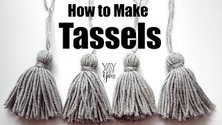 How to Make Yarn Tassels  Yay For Yarn [upl. by Farwell]