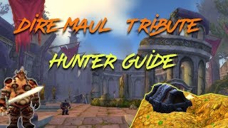 Classic Wow Dire Maul Tribute Solo Hunter Guide [upl. by Novehc]