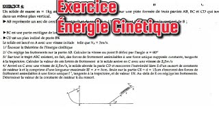 Exercice 3 sur Énergie Cinétique 1ereS [upl. by Myrtia]