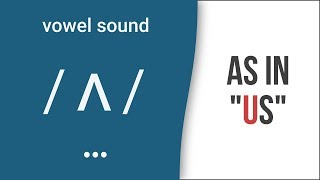 Vowel Sound  ʌ  as in quotusquot American English Pronunciation [upl. by Roxanna60]