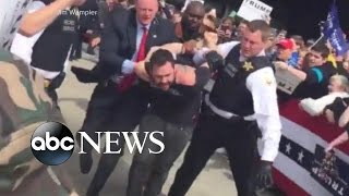 Trump Protester Rushes Stage at Ohio Rally [upl. by Phillane]