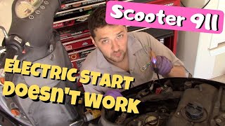 Scooter 911 Electric Start Doesnt Work troubleshooting your starter starter relay and circuit [upl. by Eelan]