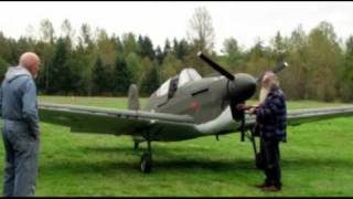 Flight testing Loehle P40 Warhawk WWII 34 scale replica aircraft [upl. by Anerb]