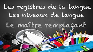 les registres de la langue [upl. by Nesilla]