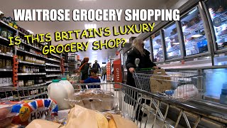 SHOPPING IN WAITROSE SUPERMARKET  London Supermarket Grocery Shopping Tour [upl. by Akkin467]