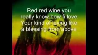 YouTube Bob Marley Red red Wine Lyrics [upl. by Macdermot]