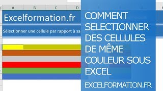 Comment sélectionner les cellules de même couleur [upl. by Haslett]