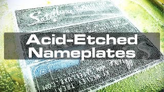 Acid Etching Aluminum for Custom Nameplates [upl. by Slyke6]