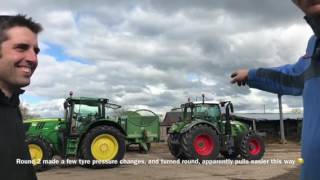 Fendt 724 vs John Deere 6210r [upl. by Rraval]