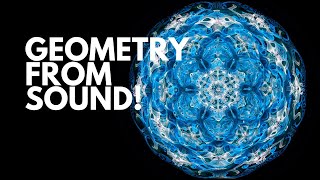 Sound forming Geometric Patterns in Water  CYMATICS Raw Uncut experimenting  Visible Sound [upl. by Nibaj]