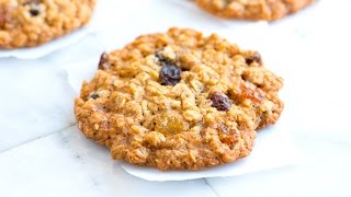 Chewy Oatmeal Raisin Cookies Recipe [upl. by Leirbag948]