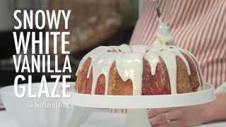 How to Make Snowy White Vanilla Glaze  MyRecipes [upl. by Vaas649]