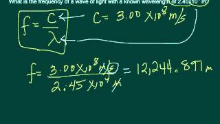 Calculating frequency of a wave [upl. by Bowes319]