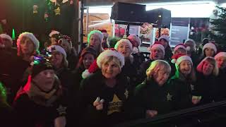 WHAT CHRISTMAS MEANS TO ME Rock Choir at Birkdale Lights Switch On 1st December 2024 [upl. by Ruenhs113]