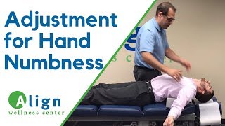 Chiropractic Adjustment  Numbness and Tingling in Hand [upl. by Tap]