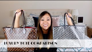 LV NEVERFULL vs GOYARD ST LOUIS  Luxury Tote Comparison [upl. by Taber]