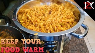 How to Use A Round Chafing Dish Set amp Fuel  45 Litres Round Food Warmer  Keep Your Guests Happy [upl. by Eornom323]