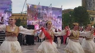 Albanian traditional dance 2019 [upl. by Nosnevets]