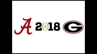 2018 CFP National Championship 4 Alabama vs 3 Georgia Highlights [upl. by Esyli]