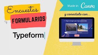 Typeform  Cómo crear un formulario o encuesta ¡Conectalo con CANVA [upl. by Anahsed]