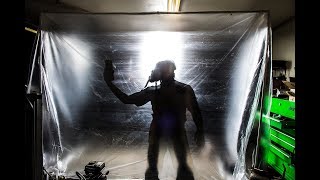 Quick and Easy DIY Temporary Paint Booth [upl. by Hanschen975]